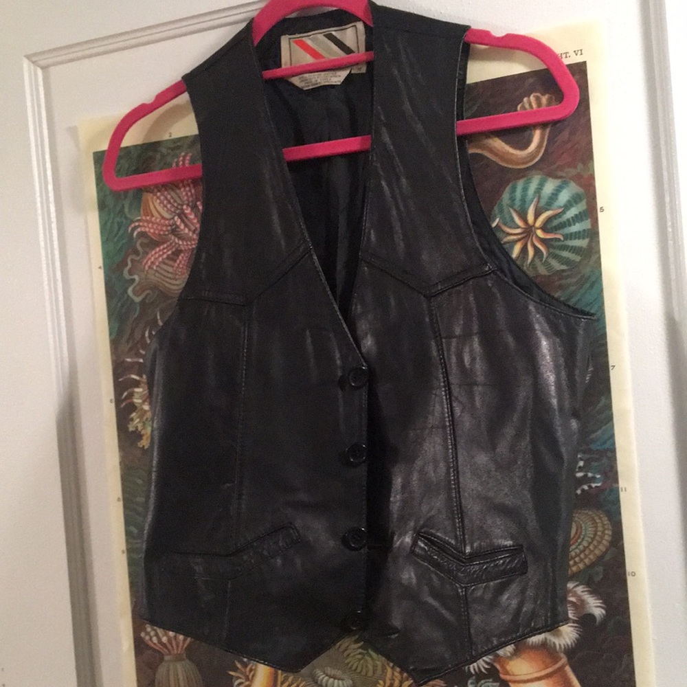 Chess King leather vest